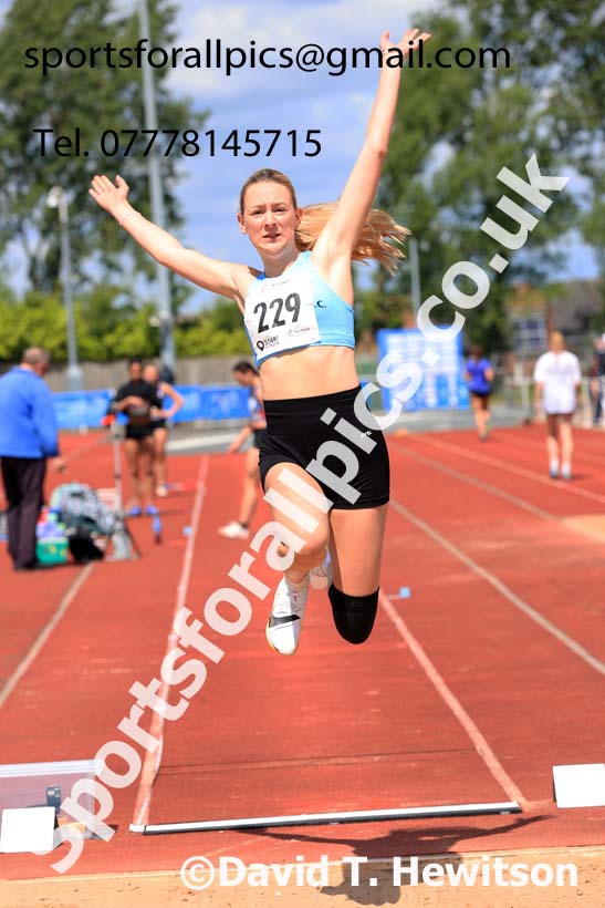 Womens Under-20s long jump, 2024 Northern Senior and Under-20s Track and Field Champs, Middlesbrough.  Photo: David T. Hewitson/Sports for All Pics